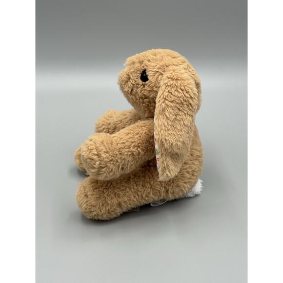 2022 Animal Adventure Brown Bunny Rabbit Plush W/ Floral Ears Stuffed Animal 8” - Picture 3 of 11